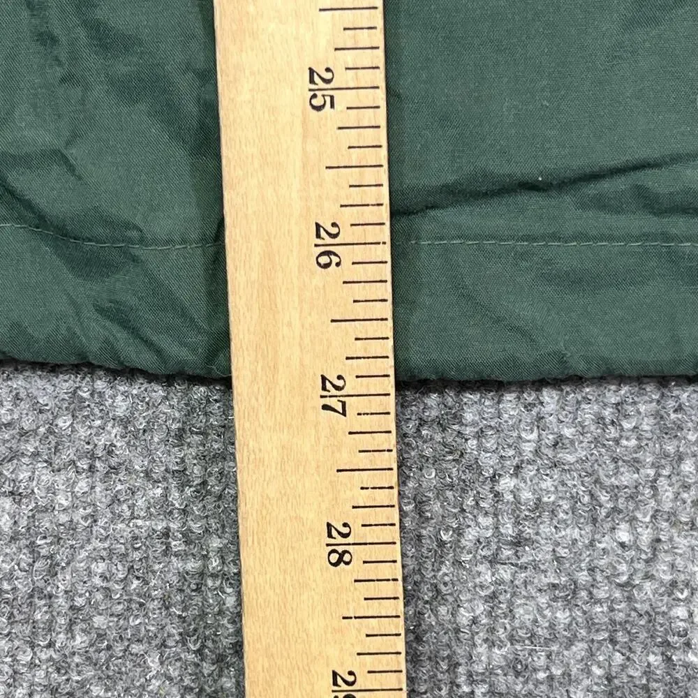 Vintage Gap Anorak Jacket Mens M Green Hooded Nylon 1/4 Zip Pullover Outdoor
